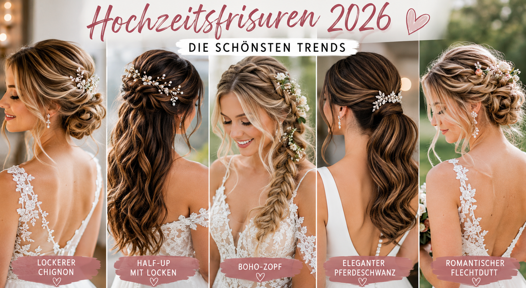Hochzeitsfrisuren 2026